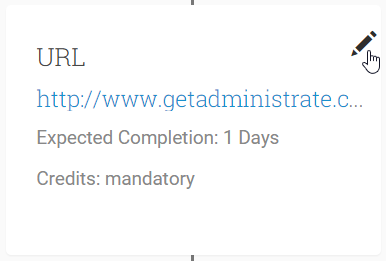Click on the pencil icon to edit an Objective