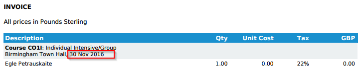 When set to Yes, only the classroom Start Date is displayed