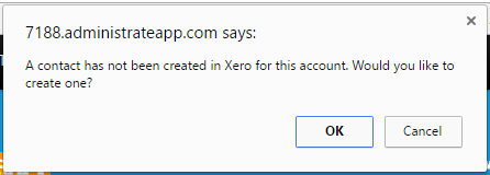 You can create Administrate customer details in Xero if they don't exist