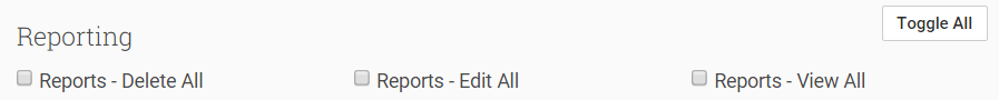 Permissions can be set for User Roles