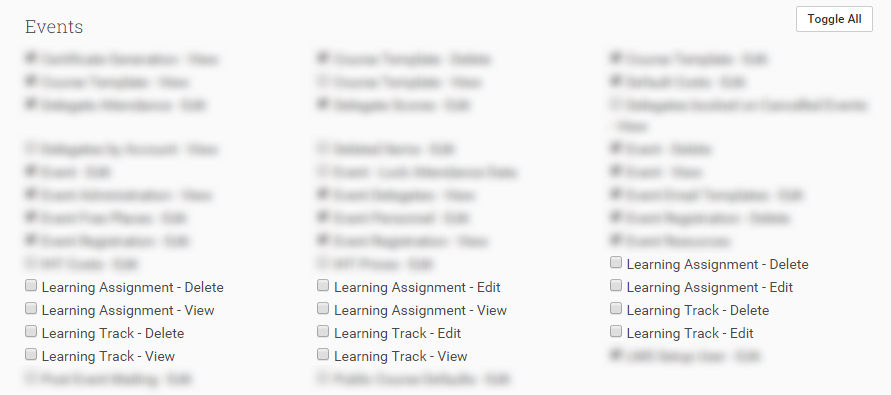You can set your Learning Tracks permissions from the Control Panel