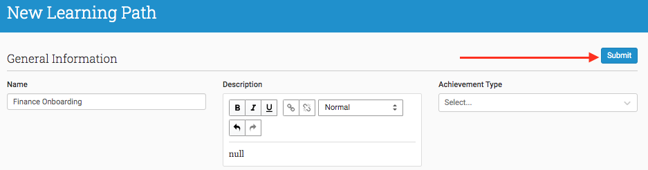 External objective example