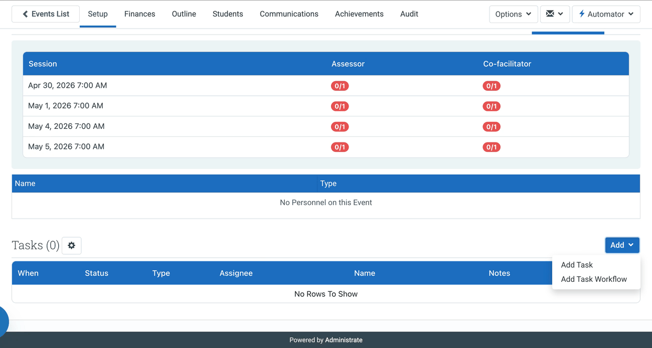 Task role assignment